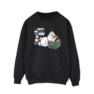 Frozen II Mens Olaf Reading Sweatshirt / Black